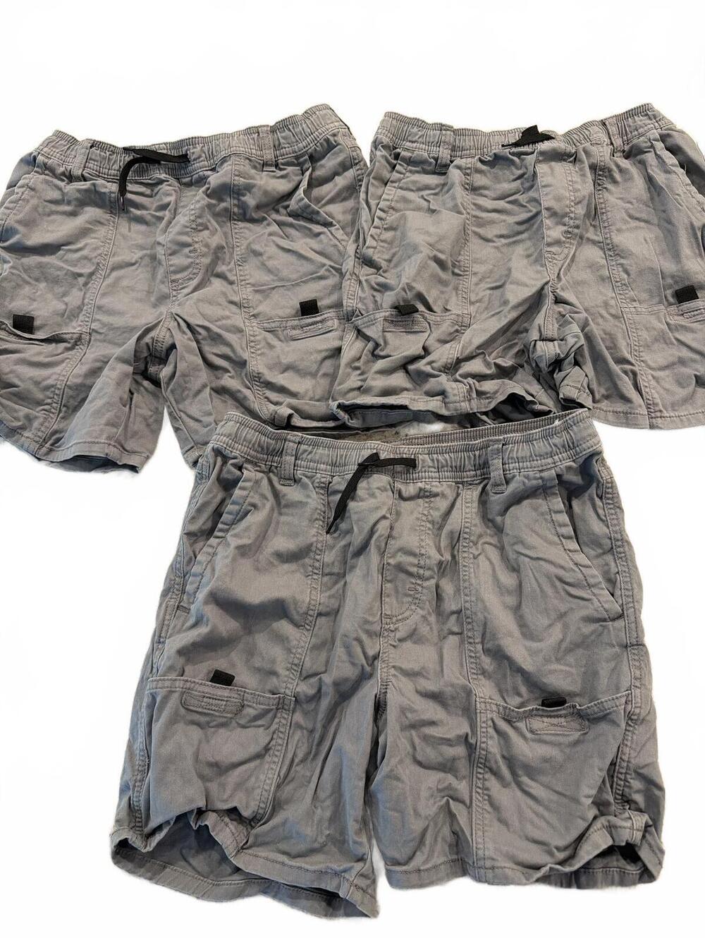 Wranglers Boys Gray Cargo Shorts XXL Lot of 3